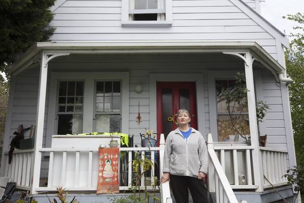 Penny Bright at her home in Kingsland, Auckland. Photo / Brett Phibbs 