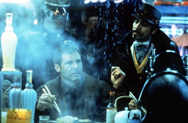 Harrison Ford in a scene from the original Blade Runner movie