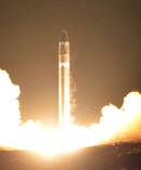 The Hwasong-15 intercontinental ballistic missile, at an undisclosed location in North Korea. Photo / AP