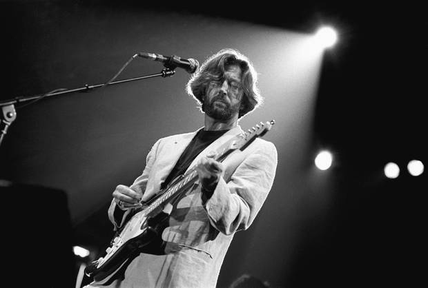 Eric Clapton performs live on stage at the Statenhal in the Hague, the Netherlands on 6th July 1989. Photo / Getty Images