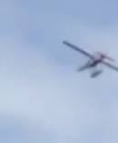 A still from a video showing the seaplane moments before it crashed. Photo / Channel 7