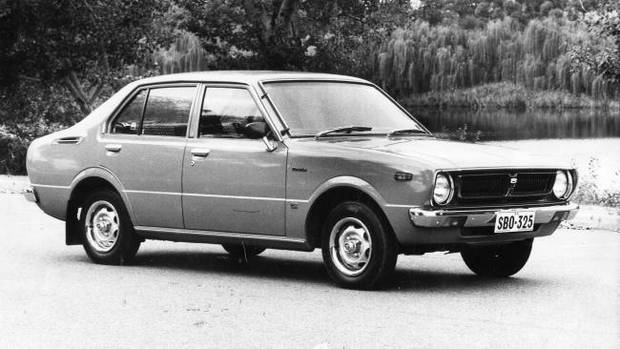 This isn't a photo of a 1976 Toyota Corolla liftback. It's a sedan, but it's the closest image we had in our files. Photo / News Corp Australia
