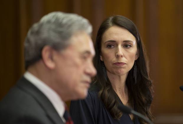 Jacinda Ardern and Deputy Prime Minister Winston Peters. Photo / Mark Mitchell