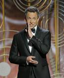Seth Meyers during his opening monologue at the 75th annual Golden Globes. Photo/AP