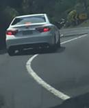 A motorist following this car called police after seeing it cross the centre line 
