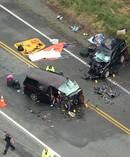 One of the year's worst crashes north of Taupo where four people died and eight were left injured. Photo / Ben Fraser 