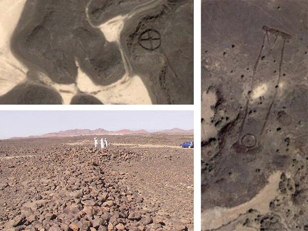 Amateur Saudi sleuths scoured Google Earth to discover the remains of the ancient structures. Photo / http://alsahra.org/?p=2794