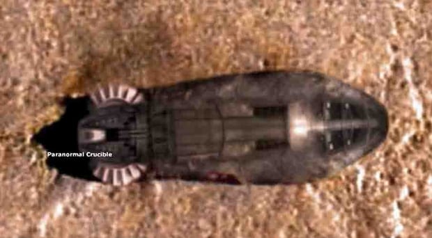 This is what the ship could have looked like. Photo / YouTube / Paranormal Crucible