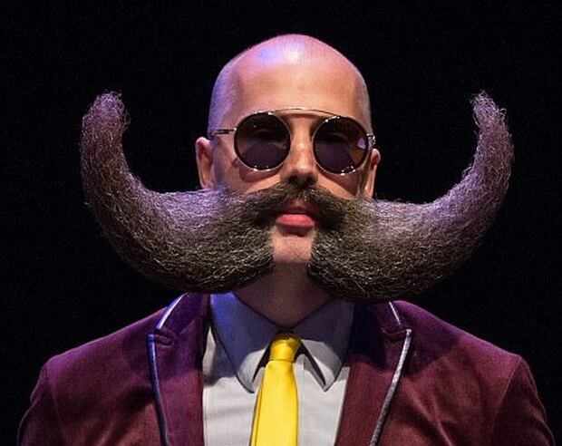 MJ Johnson took first place in the cheek-beard category. Photo / Getty Images