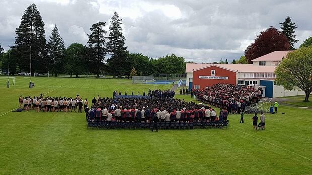 Launch for a new school police studies course at Rotorua Boys' High School. Photo/Ben Fraser