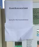 The BP on Jervois Rd is among some petrol stations to have run out of stock on some petrol. Photo / Tess Nichol