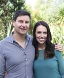 Pictured yesterday, Prime Minister Jacinda Ardern with partner Clarke Gayford. Photo / Doug Sherring