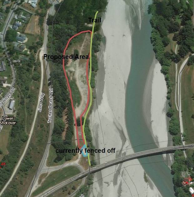 The red line shows the area proposed under the ban; the green line shows areas currently out of bounds. 