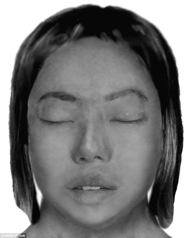 The identikit that NSW police issued after Leng's body was discovered at Snapper Point.