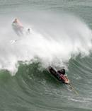 Powerful and dangerous waves are set to pound the New Zealand western coastline for the next two days. Photo / Dean Purcell