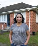 Helen Curry, who is now the tenant in the flat where Lois Tolley was murdered. Photo / Mark Mitchell