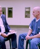 Piers Morgan was interviewing Mark Riebe on his Serial Killer documentary when a sharp-eyed viewer spotted a blemish just above his collar. Photo / Supplied