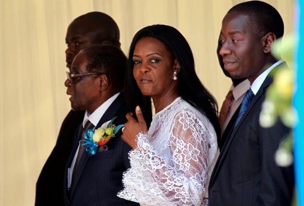 Zimbabwean First Lady Grace Mugabe was reportedly in tears when the coup peaceful coup occurred. Photo / AP