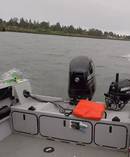 Seconds before impact - Marlin Larsen told police he couldn't see where he was driving as he was sitting down when his launch crashed into another boat.