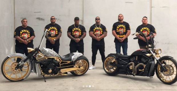 Patched members of the Comanchero gang from Australia have set up a chapter in New Zealand. Photo / Instagram