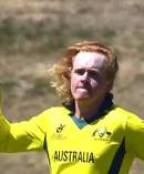 Lloyd Pope took eight wickets against England. Photo / Twitter