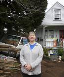 Penny Bright at her home in Kingsland, Auckland. Auckland Council has requested the High Court sell Bright's property to recover unpaid rates and penalties dating back to 2007.