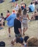 Katie Ashworth, 18, and Madeline Anello-Kitzmiller, 21, who wore glitter body paint at RNV before being assaulted. Photo / supplied.