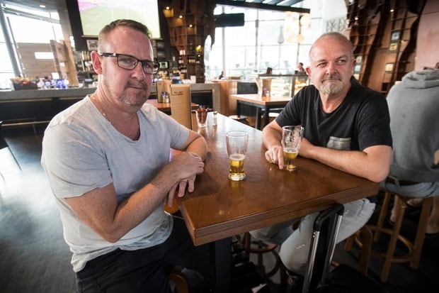 Wayne Morgan, left, and Tony McKechnie from Australia. Photo / Jason Oxenham