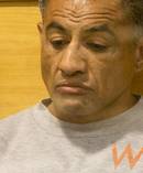 Robert Roupere Hohua appears in the High Court at Tauranga today where he is sentenced to 17 years for the murder of Marie Rose Harlick. Photo / Alan Gibson
