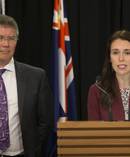 Trade Minister David Parker (left) says owning existing New Zealand homes is a special privilege and a ban should apply for overseas buyers. Photo / Mark Mitchell