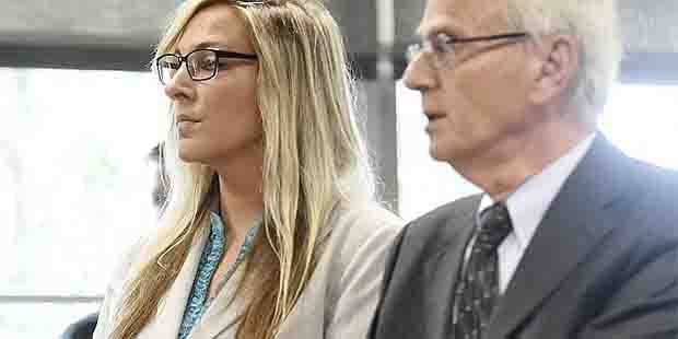 Admission of guilty: Lajiness, pictured left in court in March, pleaded guilty in June to two counts of having intercourse with a 14-year-old and one for having oral sex with a 15-year-old. Photo / AP