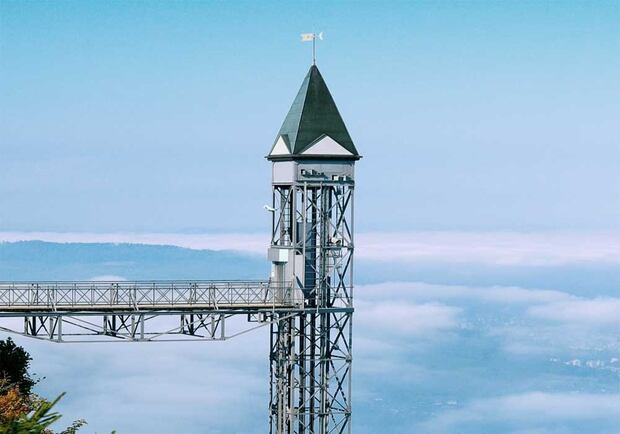 The Hammetschwand Lift, built in 1905. Photo / Supplied
