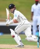 Kane Williamson batting on day three of the second test. Photosport