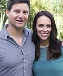 Pictured yesterday, Prime Minister Jacinda Ardern with partner Clarke Gayford. Photo / Doug Sherring