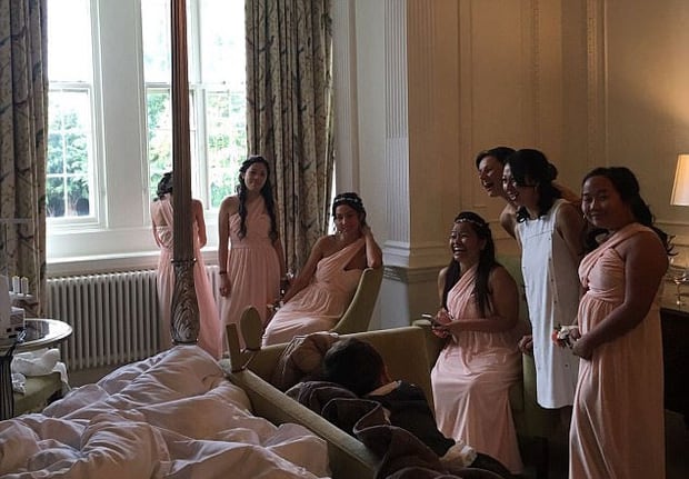 Nathalie Lout's bridesmaids. Photo / Nathalie Lout