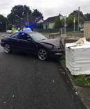 The concrete blocks have saved the Ansell family from having another car crash into their yard. Photo/supplied