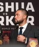 Anthony Joshua and Joseph Parker. Photo / Getty