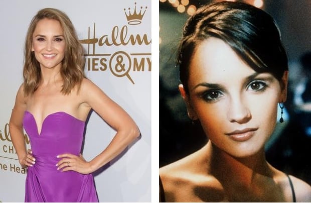Cook in 2017 (left) and in She's All That, 1999 (right). Photo / Getty Images