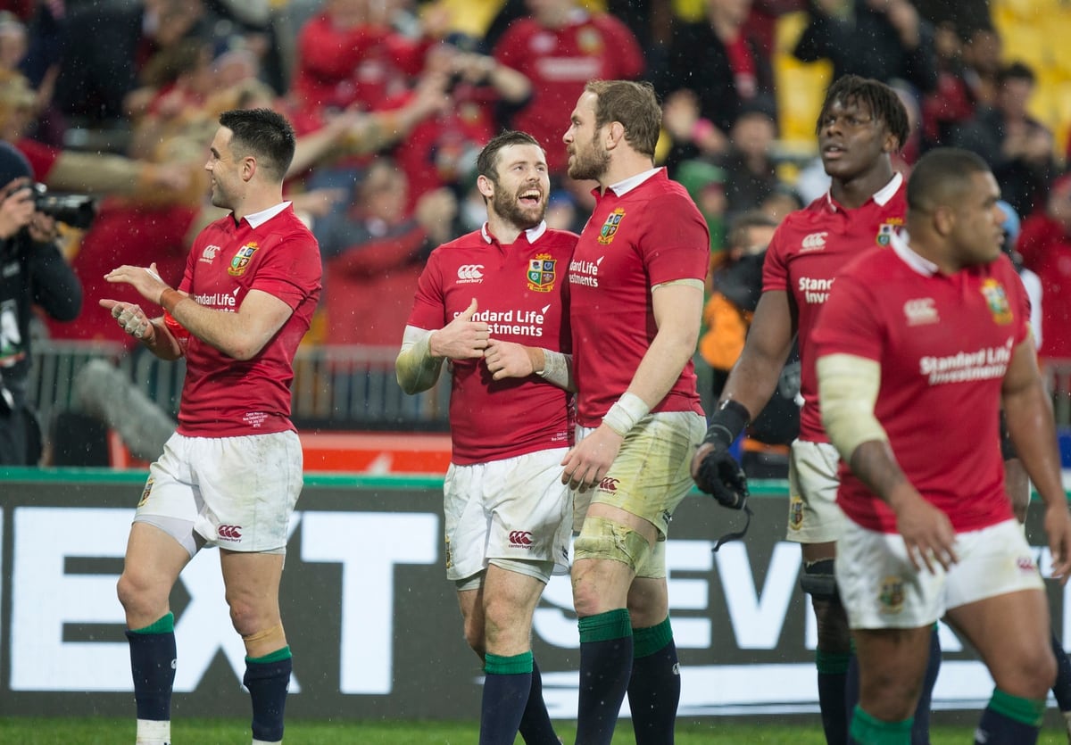 Rugby: British and Irish Lions beat 14-man All Blacks to even series, set up decider