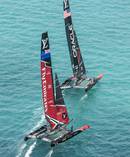Team NZ, Oracle sailing during the 35th America's Cup Bermuda 2017. Photo / File 