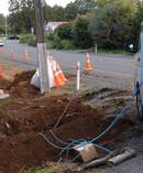 An investigation has been launched into companies contracted to lines company Chorus that allegedly used unpaid 'volunteers' or workers paid well below the minimum wage. Photo / Peter de Graaf 