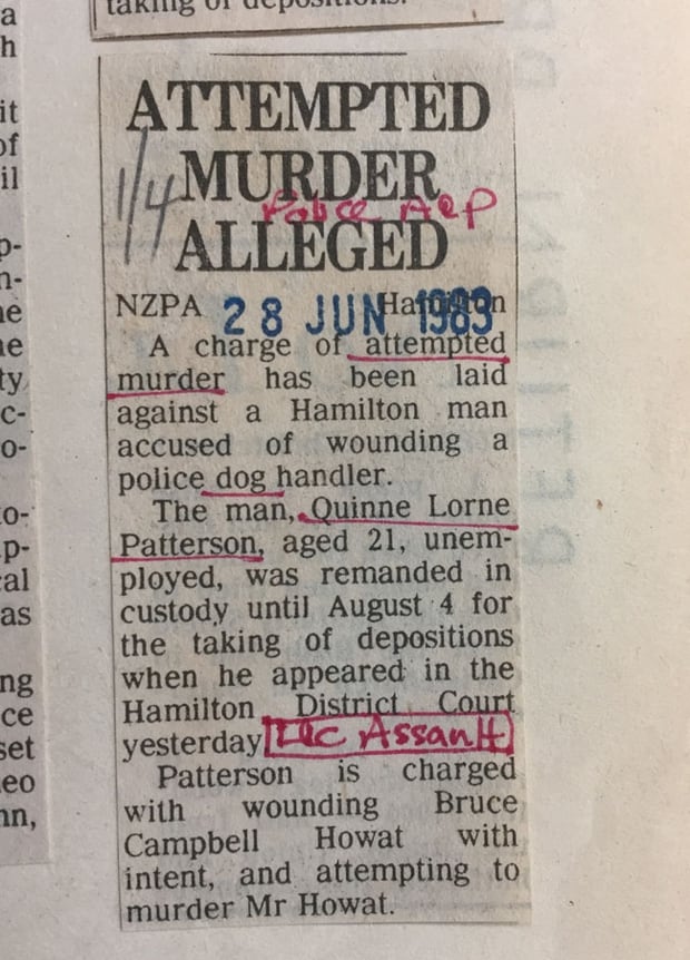 A Herald newspaper report of the incident.
