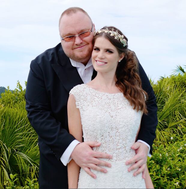 Kim and Liz Dotcom, who were married earlier this year. Photo / Supplied