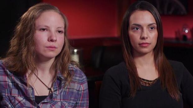 Lena Rabente, left, and her Brazilian backpacker friend relive the horror at Salt Creek. Photo / Channel 9
