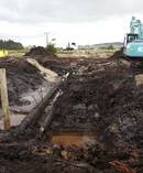 Pipeline repair work site at Ruakaka. Photo / Michael Cunningham