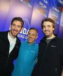 Co-Founders of Sydney technology company Atlassian Scott Farquhar (left) and Mike Cannon-Brookes (right), during the launch of their company's stock on the US Nasdaq market. Photo / AAP