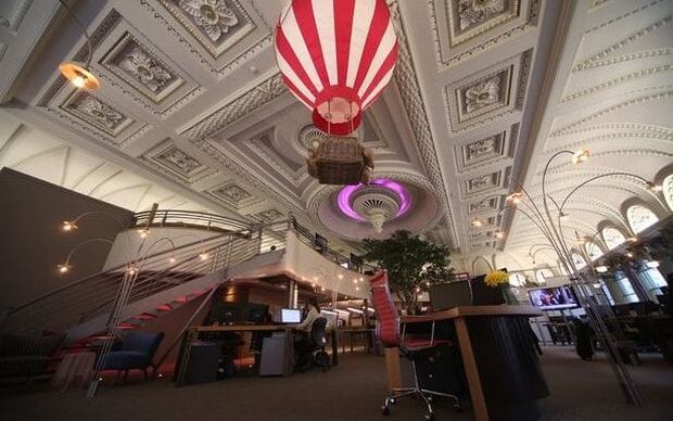 Itison's HQ is home to a hot air balloon. Photo / Itison