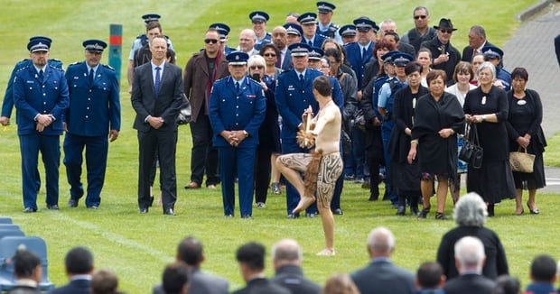 Launch for a new school police studies course at Rotorua Boys' High School. Photo/Ben Fraser