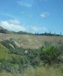 Drivers of SH4's Parapara stretch see whole hillsides sprayed off near Raetihi. Photo/ Laurel Stowell