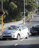 This morning's early morning fatal accident on Symonds Street. Photo / Jason Oxenham